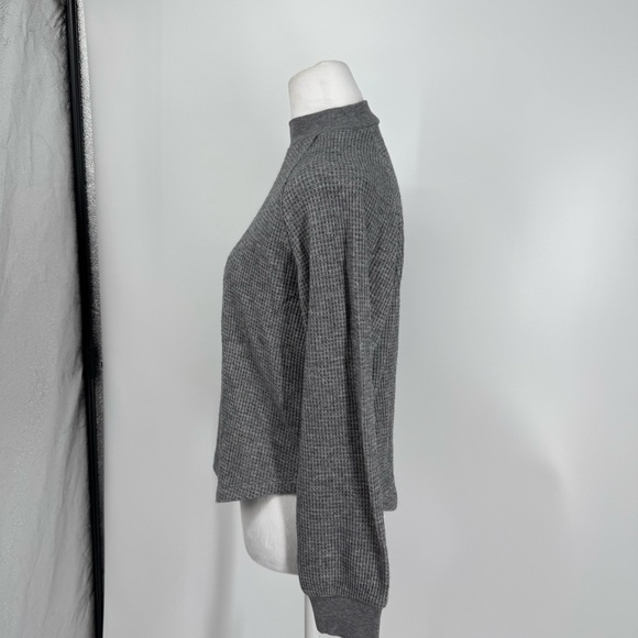 NWT Madewell Waffle-Knit Long-Sleeve Crewneck Tee - Picture 7 of 11